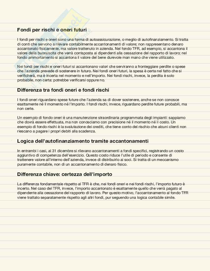 Riassunto esame Economia aziendale, Prof. Cleofe Giorgino Maria, libro consigliato La determinazione del valore creato, Catturi Pag. 21