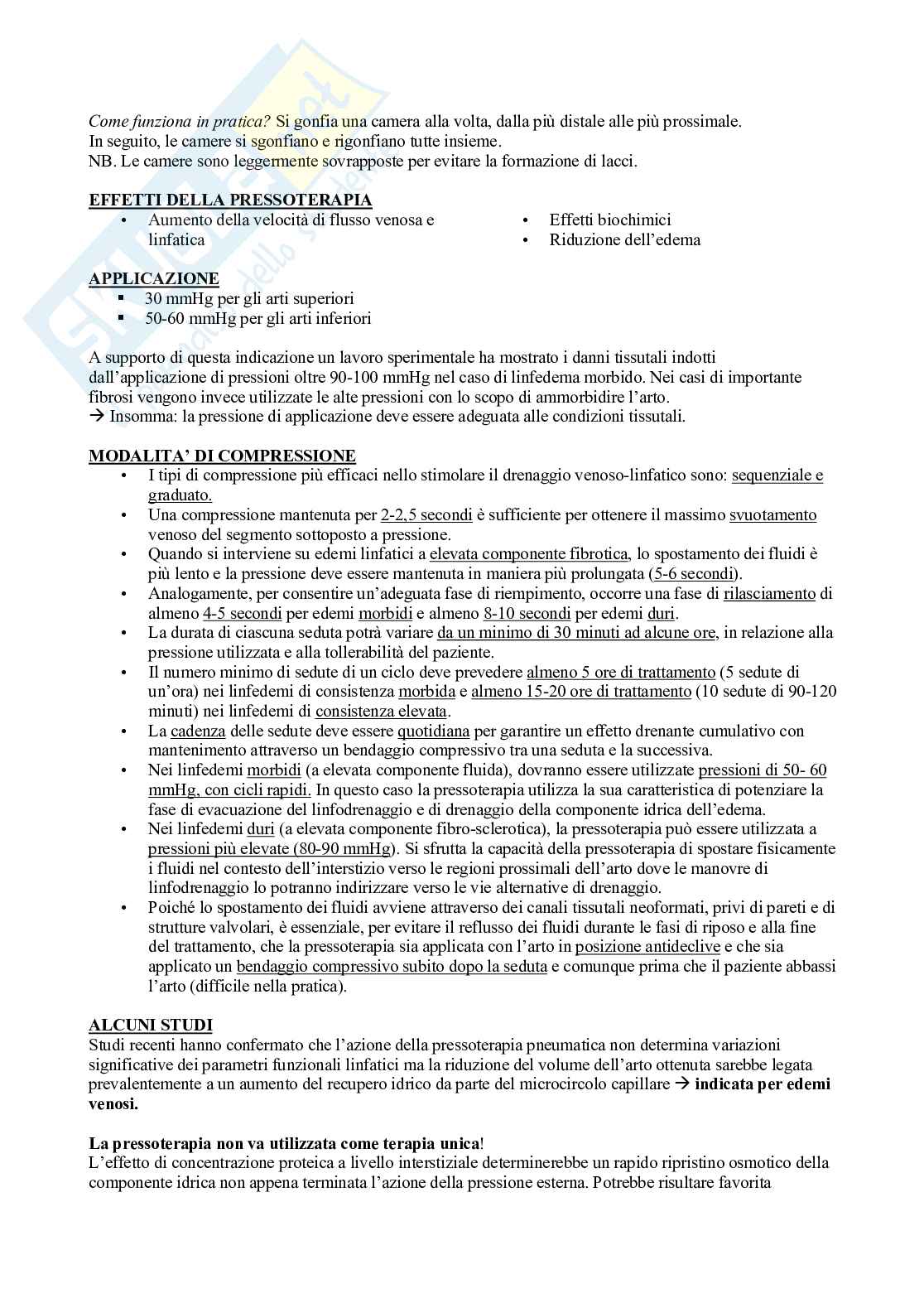 Fisioterapia - Appunti di medicina fisica e riabilitativa - Edemi e sistema linfatico  Pag. 26