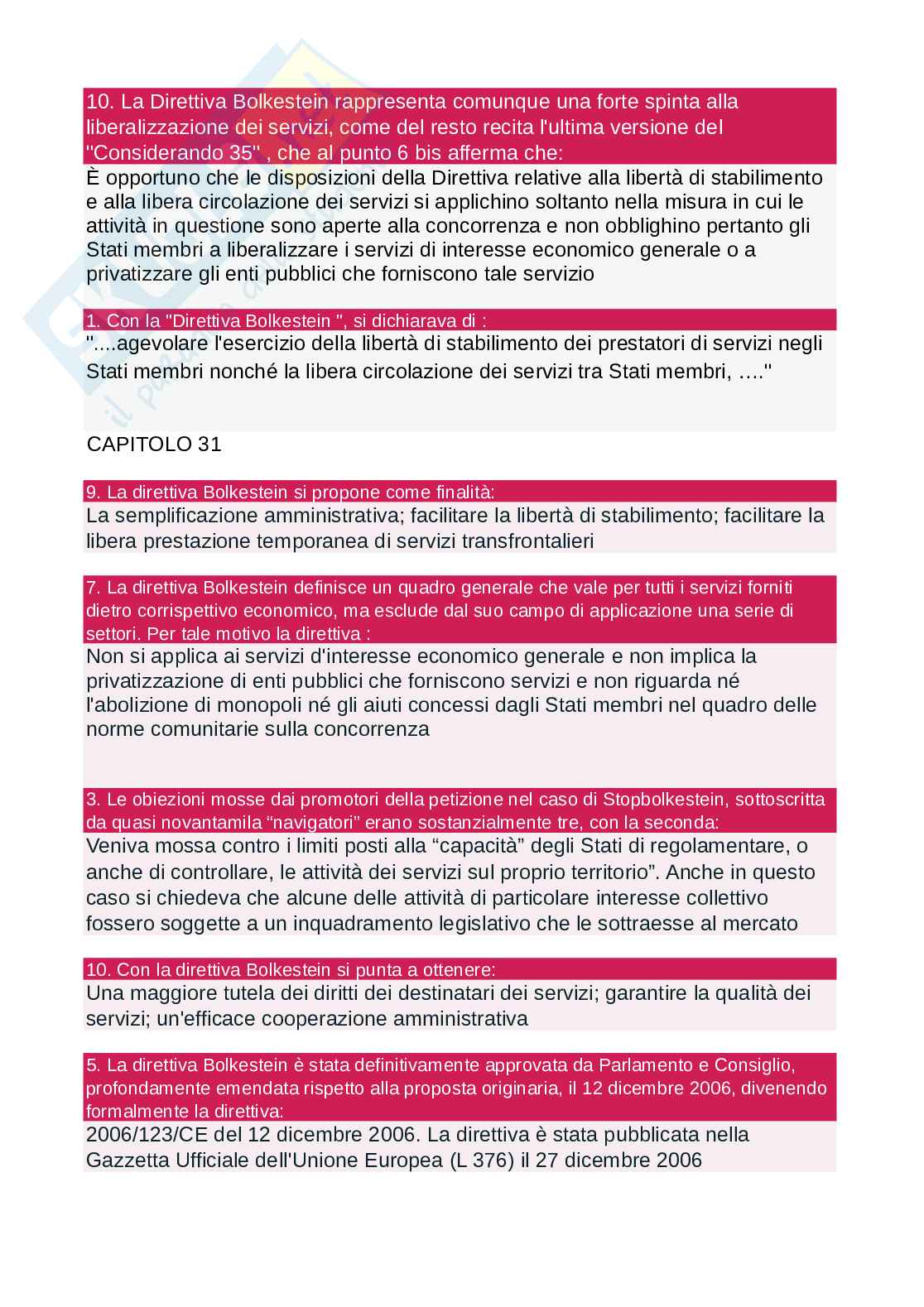 Paniere esame Diritto e Management Pag. 26