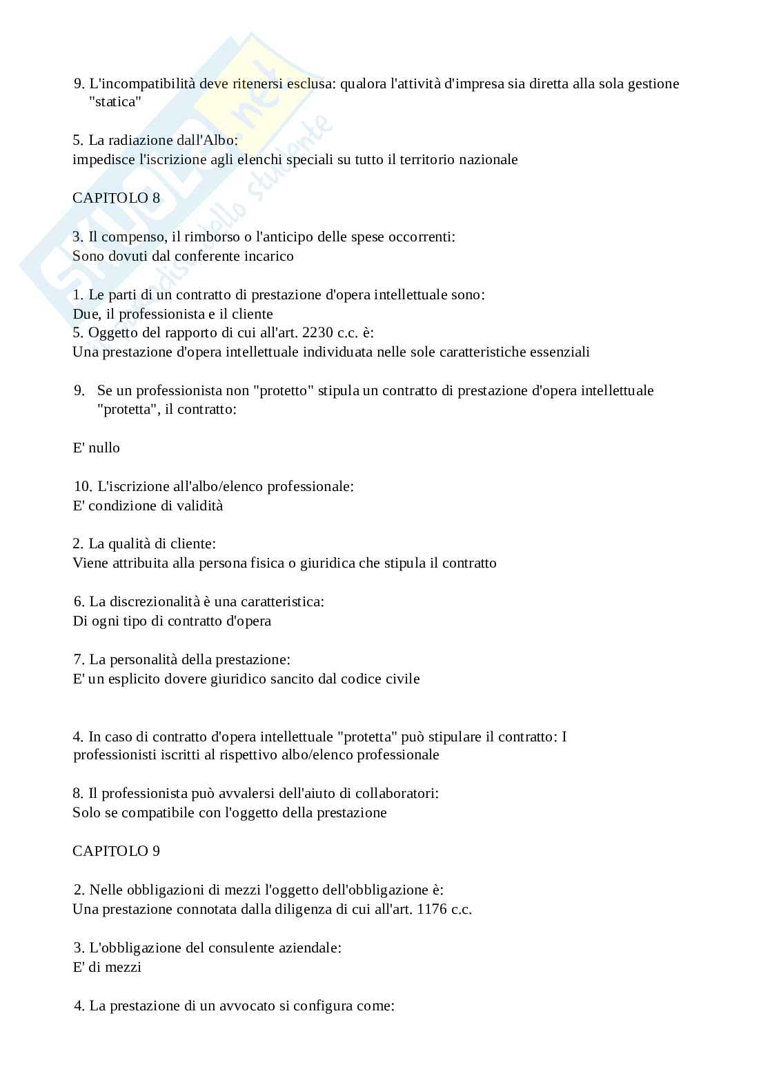 Paniere esame Diritto e Management Pag. 6