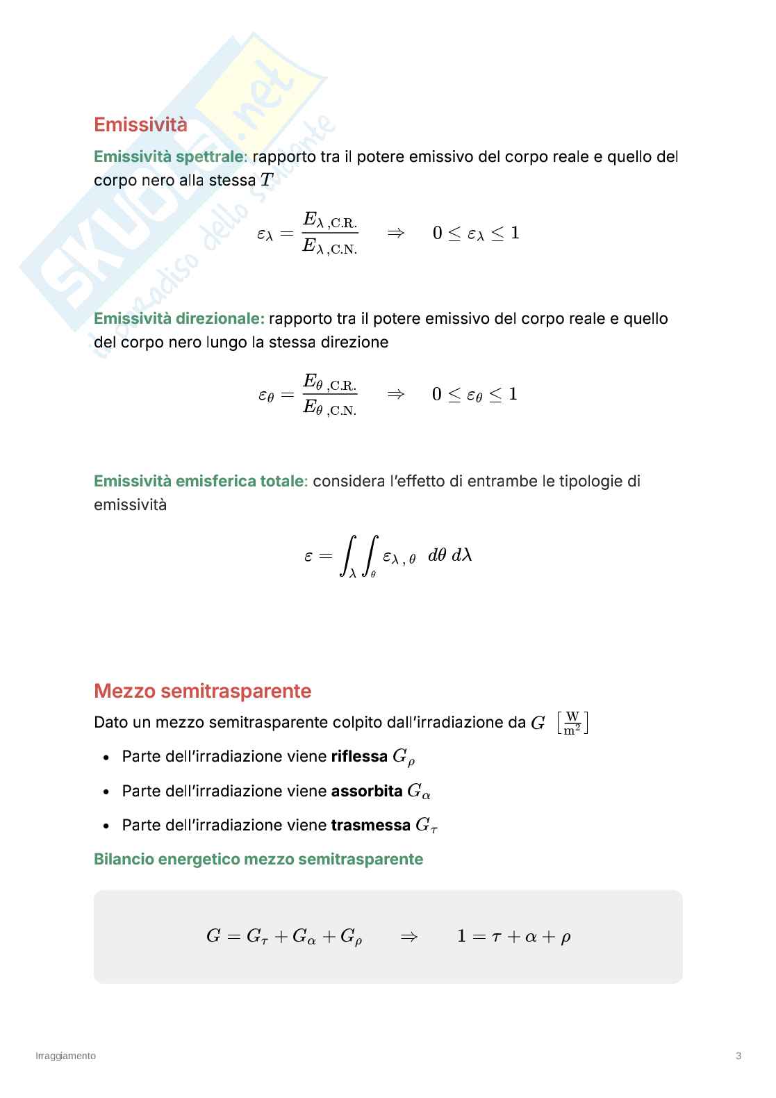 Appunti riassuntivi e Formulari di Fisica tecnica  Pag. 51