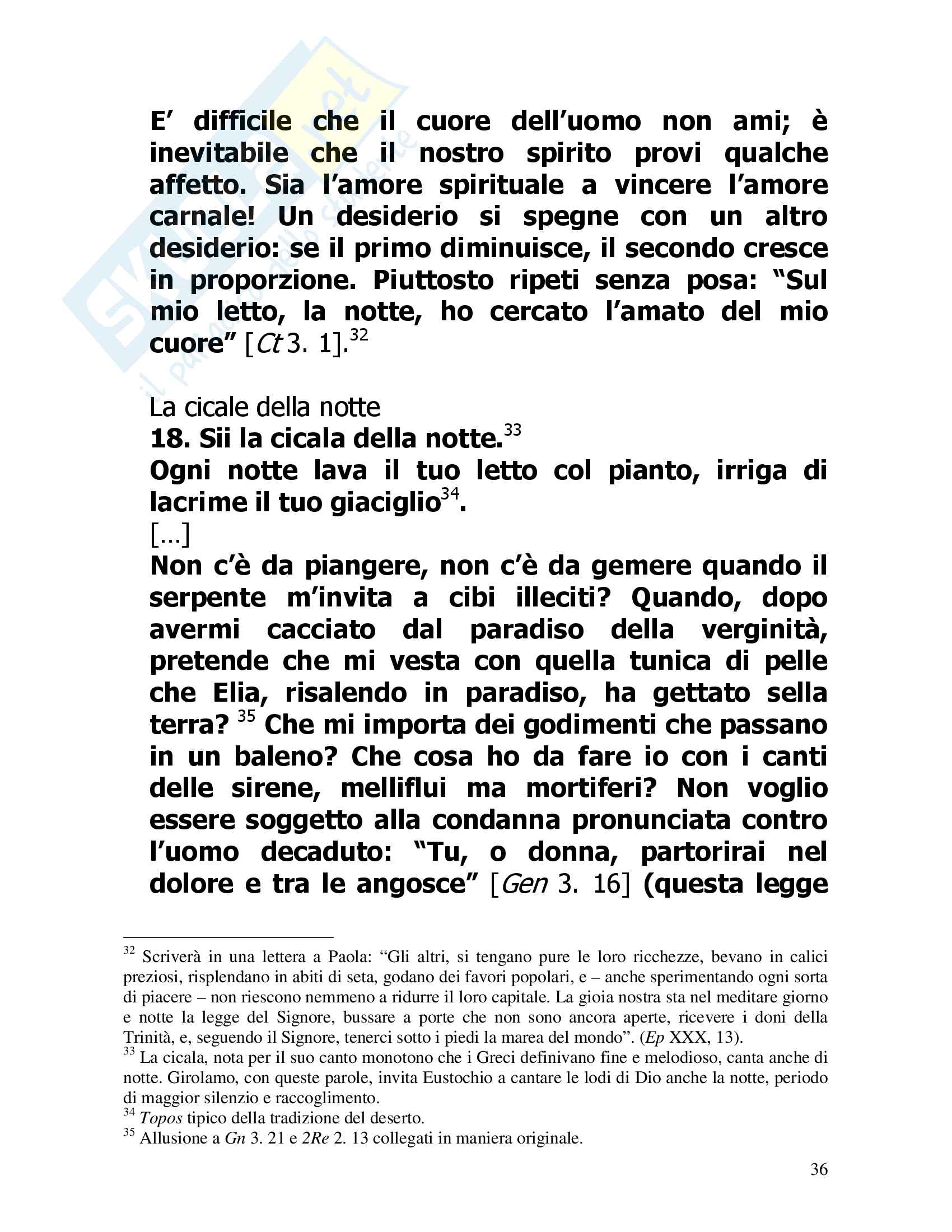 San Girolamo Lettera Xxii A Eustochio Vita Pensiero Filosofia Discorso Sulla Verginita E Epistolario