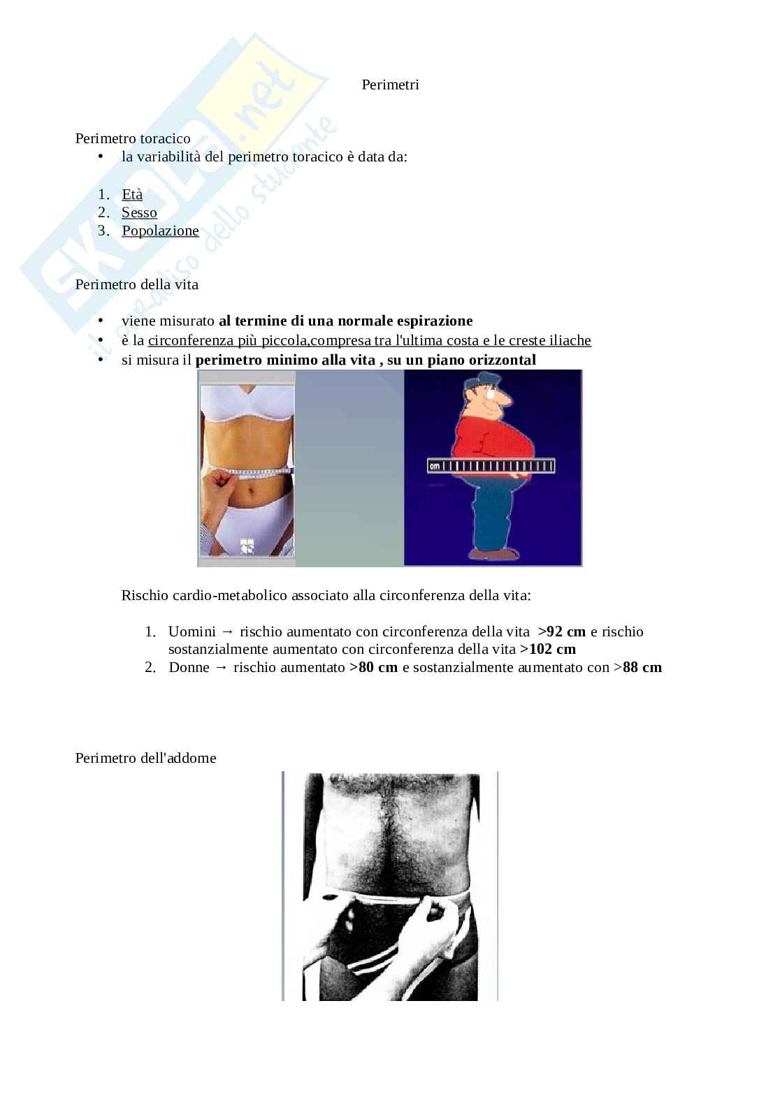 Appunti di Antropometria Pag. 36