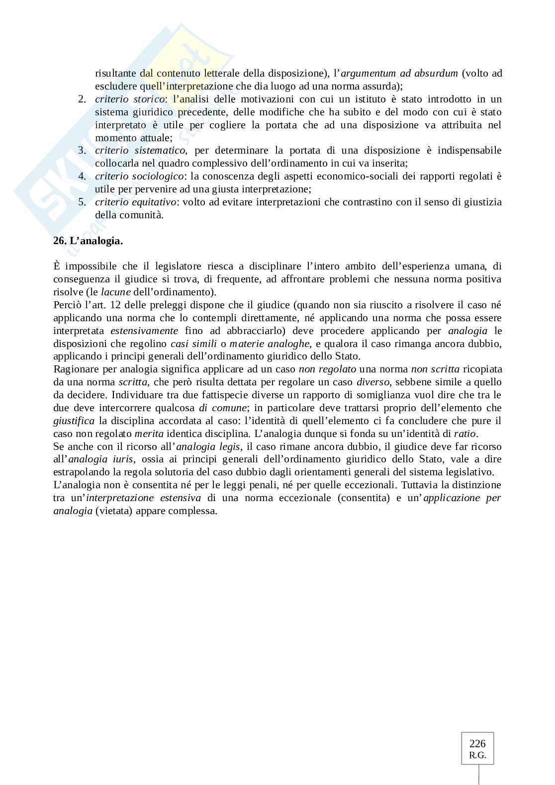 Riassunto esame Diritto privato, Prof. Fusar Poli Elisabetta, libro consigliato Manuale di diritto privato, Torrente Pag. 11