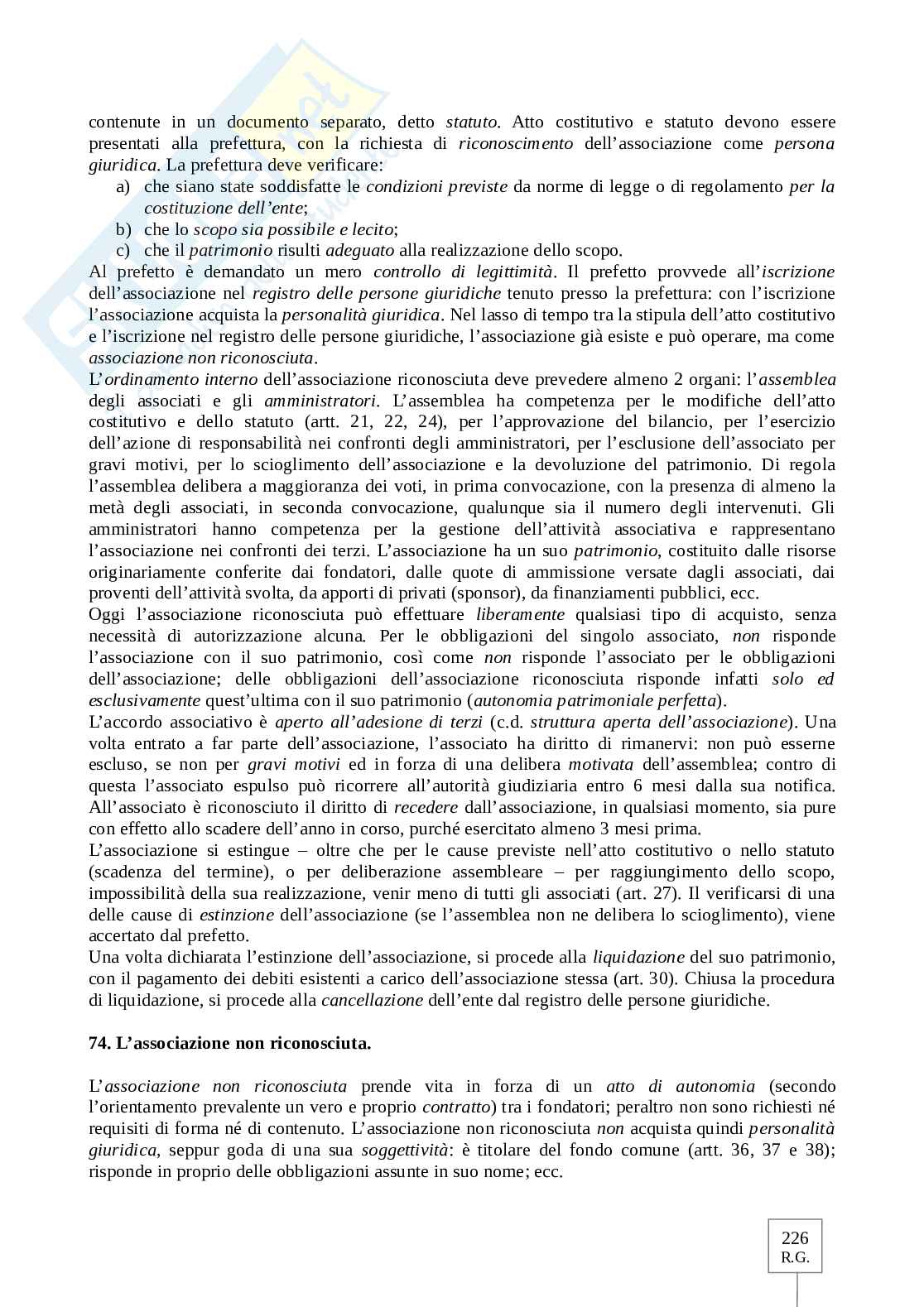 Riassunto esame Diritto privato, Prof. Fusar Poli Elisabetta, libro consigliato Manuale di diritto privato, Torrente Pag. 31