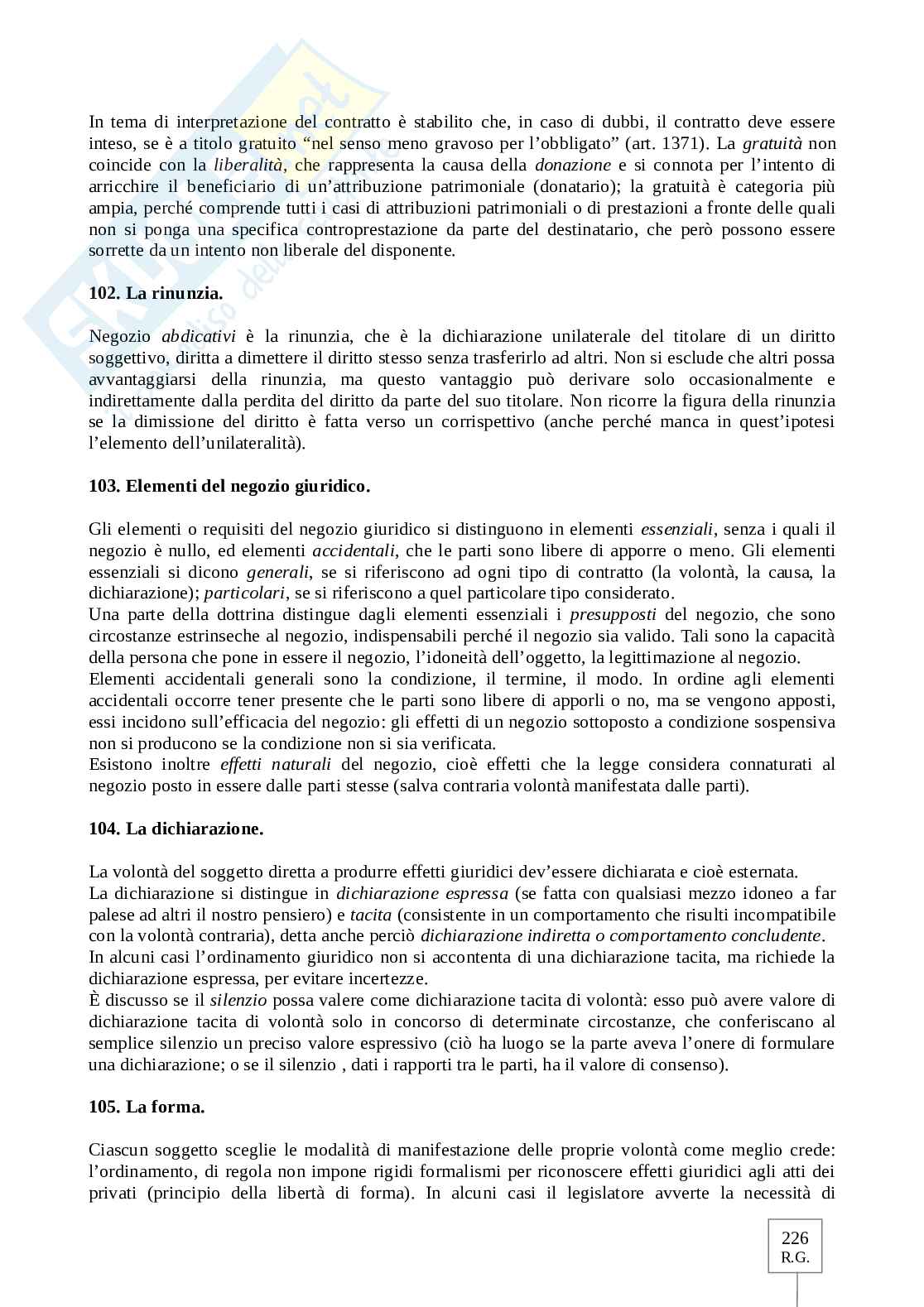 Riassunto esame Diritto privato, Prof. Fusar Poli Elisabetta, libro consigliato Manuale di diritto privato, Torrente Pag. 41