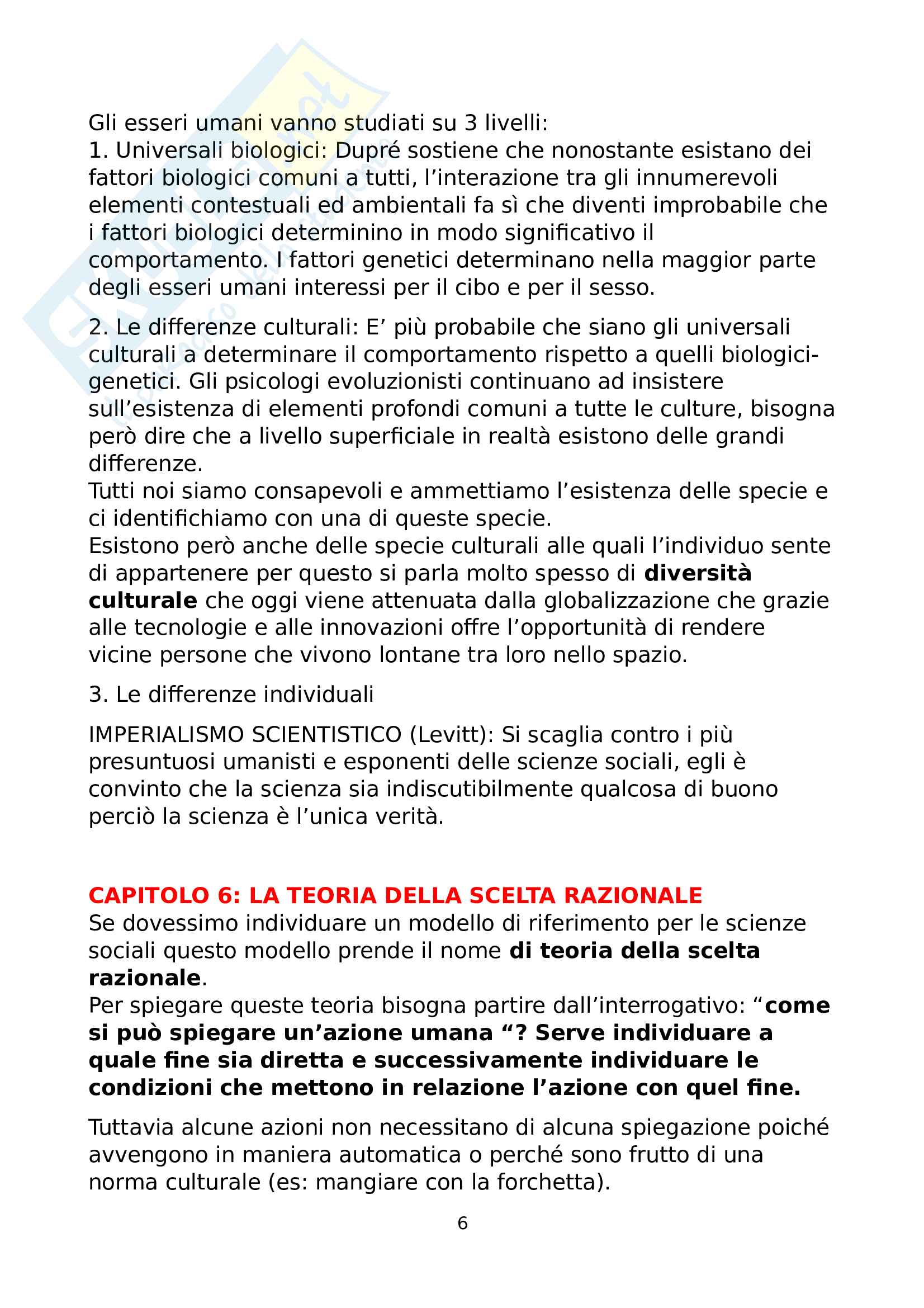 Riassunto esame filosofia teoretica, prof La Rocca libro consigliato Natura Umana, Dupré Pag. 6