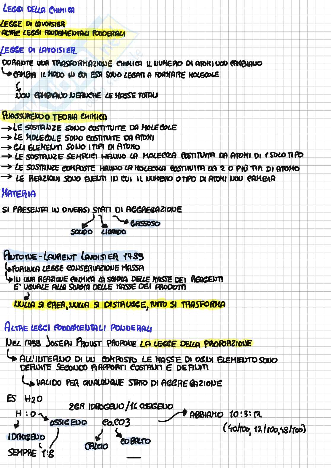 Legge della Chimica & Acqua Pag. 1