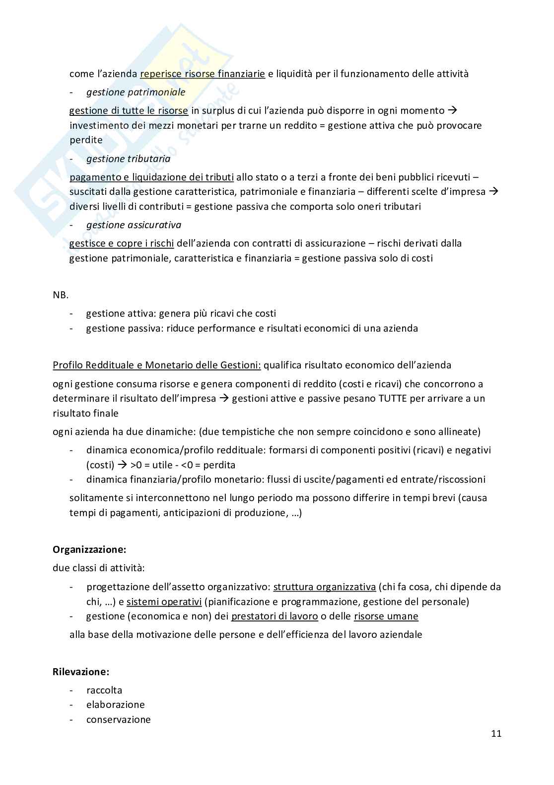 Economia Aziendale (ECOMARK) Pag. 11