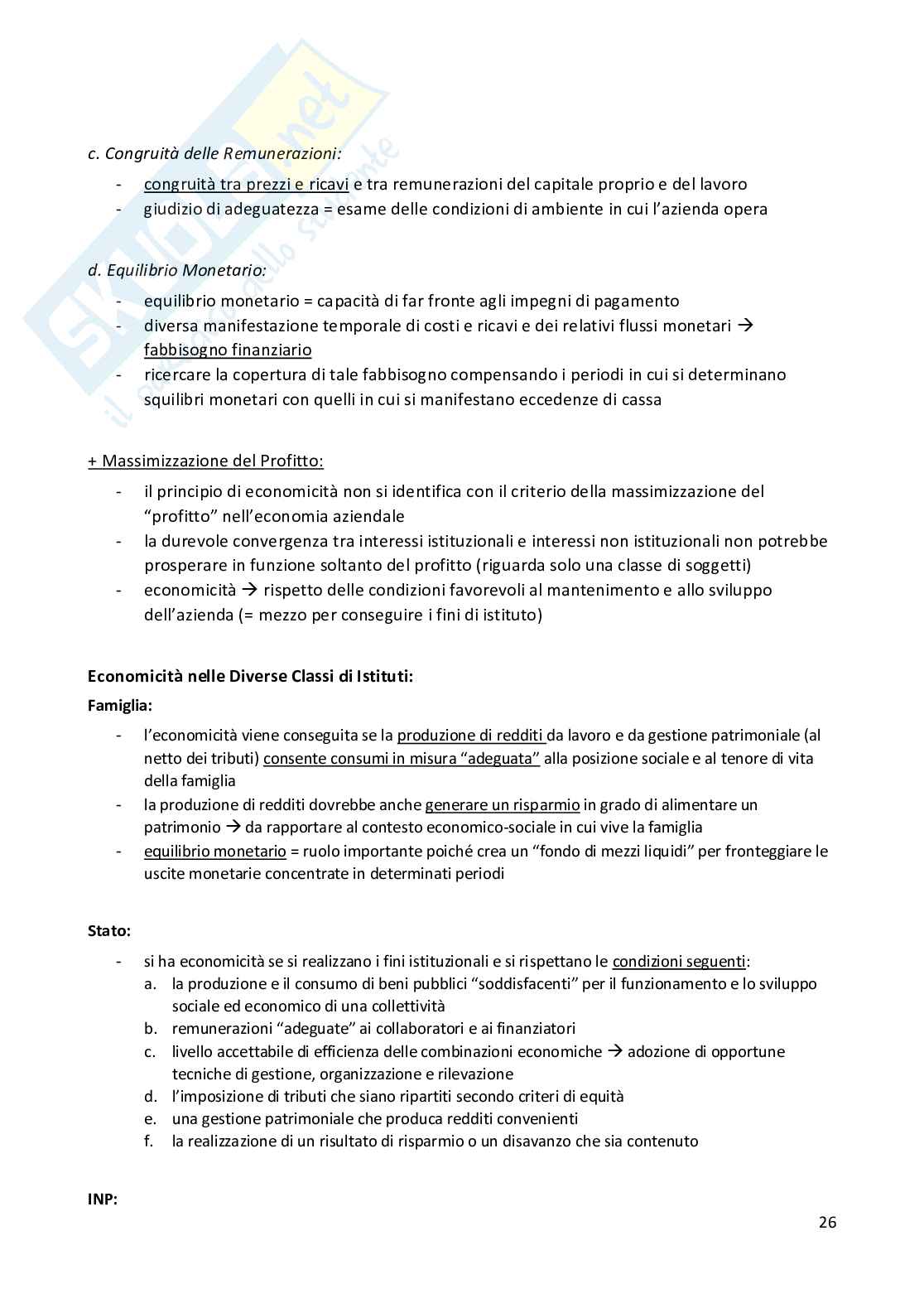 Economia Aziendale (ECOMARK) Pag. 26