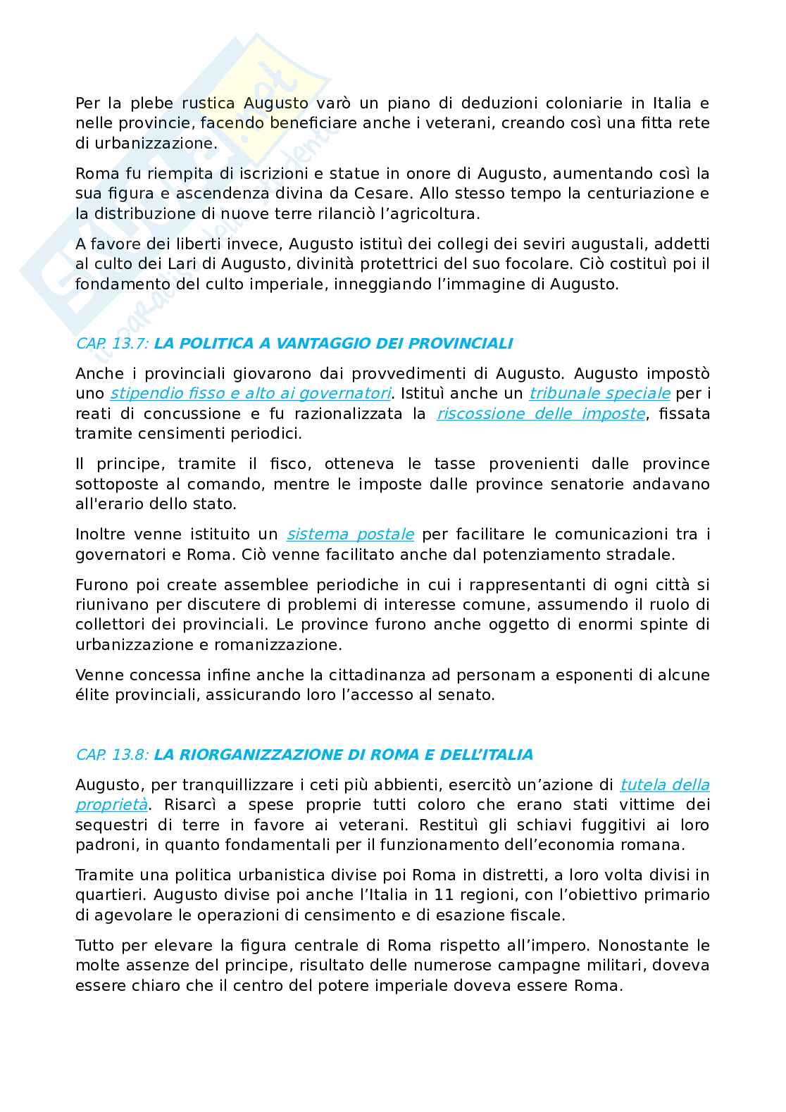 Appunti di Storia romana (dalle origini al 476 d.C.) Pag. 61