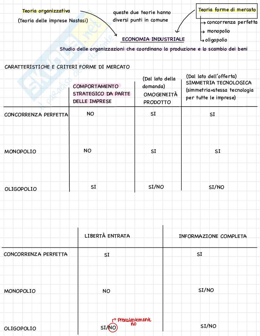 Appunti Economia dei Sistemi Industriali Pag. 1