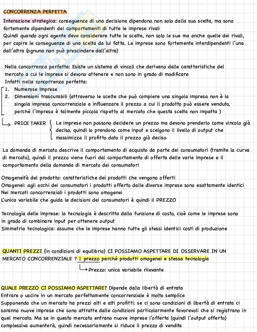Appunti Economia dei Sistemi Industriali Pag. 2
