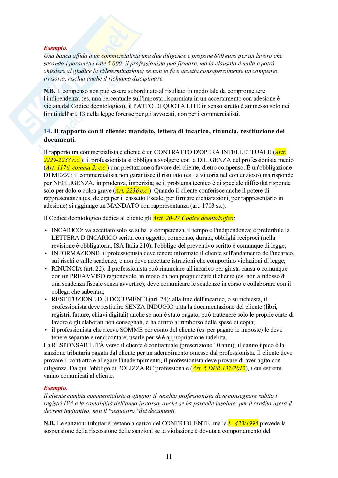 Esame di Stato Commercialista – 100 domande dell'orale con risposta Pag. 11