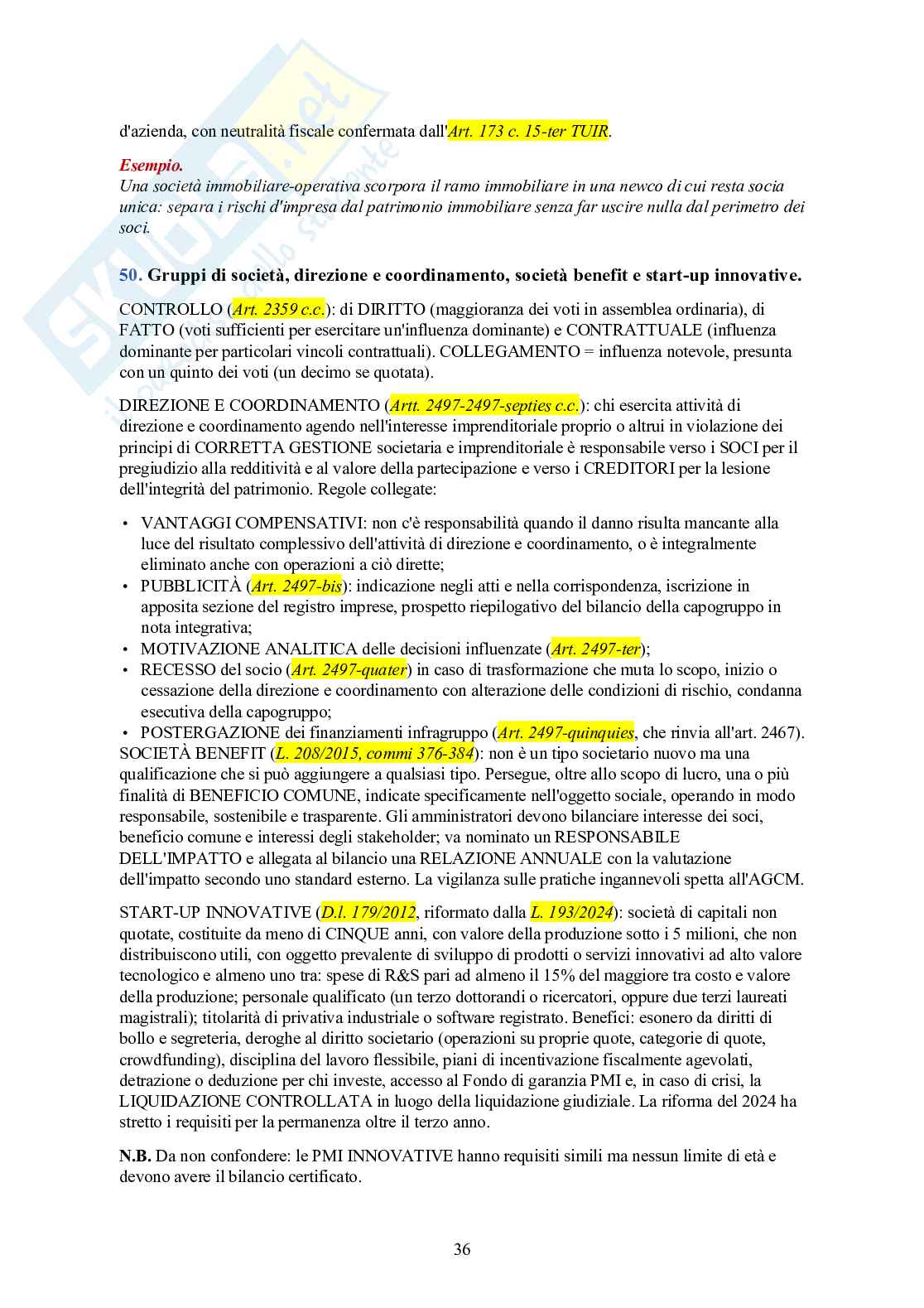 Esame di Stato Commercialista – 100 domande dell'orale con risposta Pag. 36
