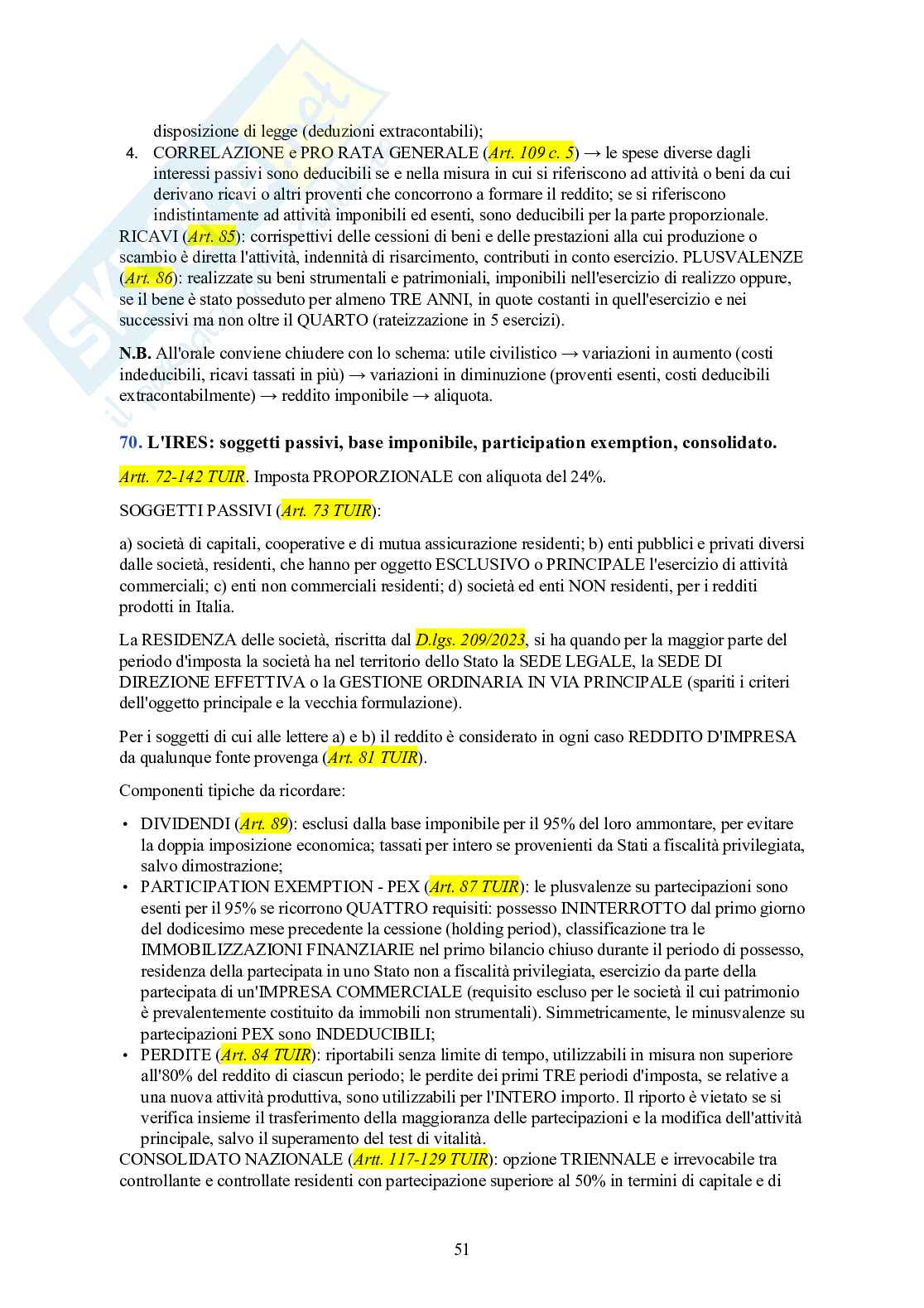 Esame di Stato Commercialista – 100 domande dell'orale con risposta Pag. 51