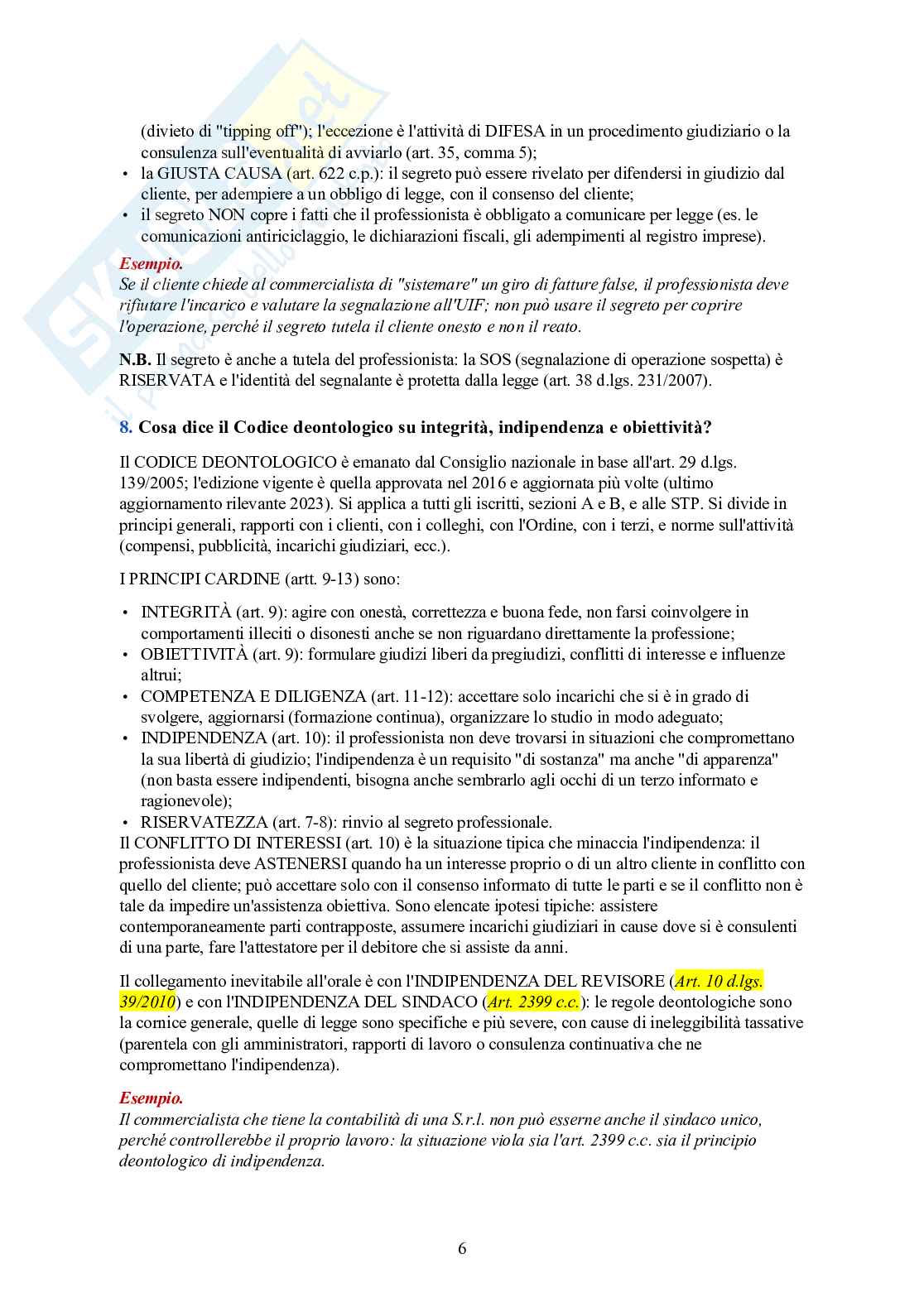 Esame di Stato Commercialista – 100 domande dell'orale con risposta Pag. 6