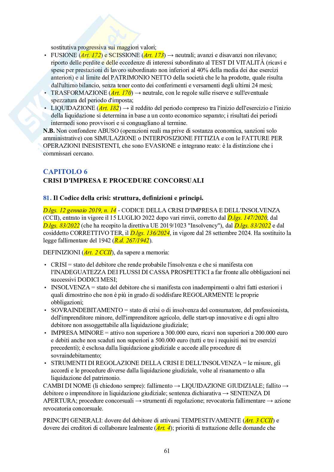 Esame di Stato Commercialista – 100 domande dell'orale con risposta Pag. 61