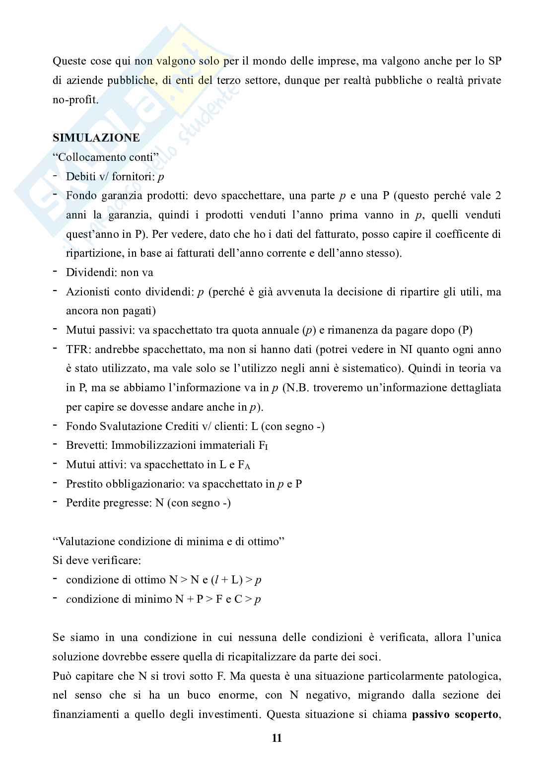 Appunti lezione Analisi di bilancio Pag. 11