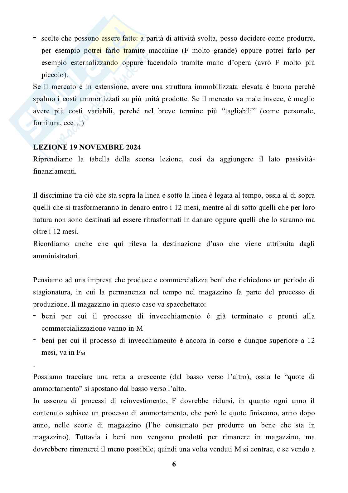 Appunti lezione Analisi di bilancio Pag. 6