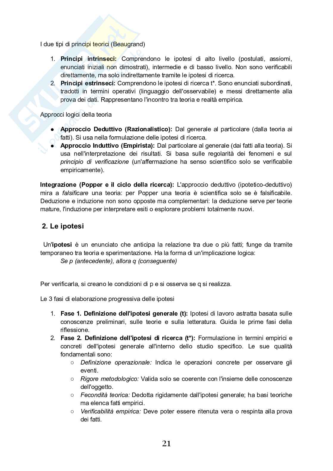 Riassunto esame Metodologia della ricerca psicologica, Prof. Ingoglia Sonia, libro consigliato Metodologia della ricerca psicologica , Invoglia, Boca Pag. 21