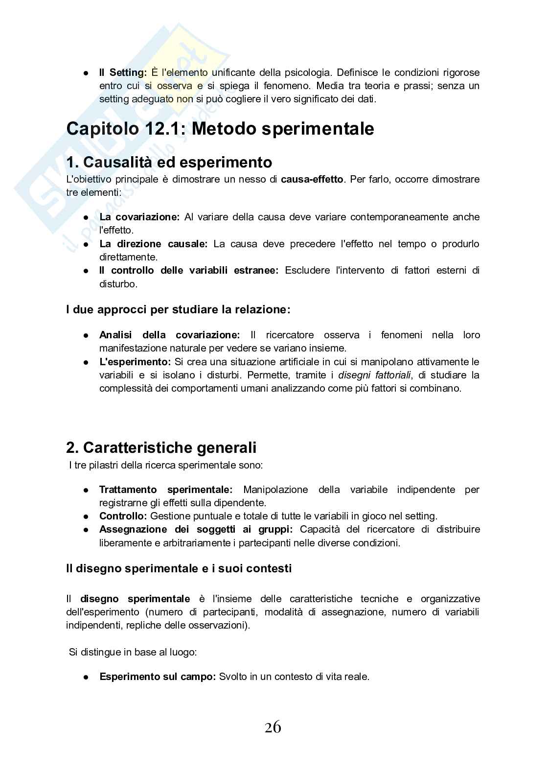 Riassunto esame Metodologia della ricerca psicologica, Prof. Ingoglia Sonia, libro consigliato Metodologia della ricerca psicologica , Invoglia, Boca Pag. 26