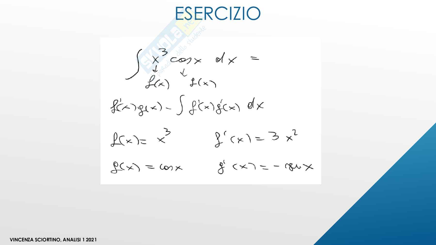 Integrali - esercizi svolti Pag. 26