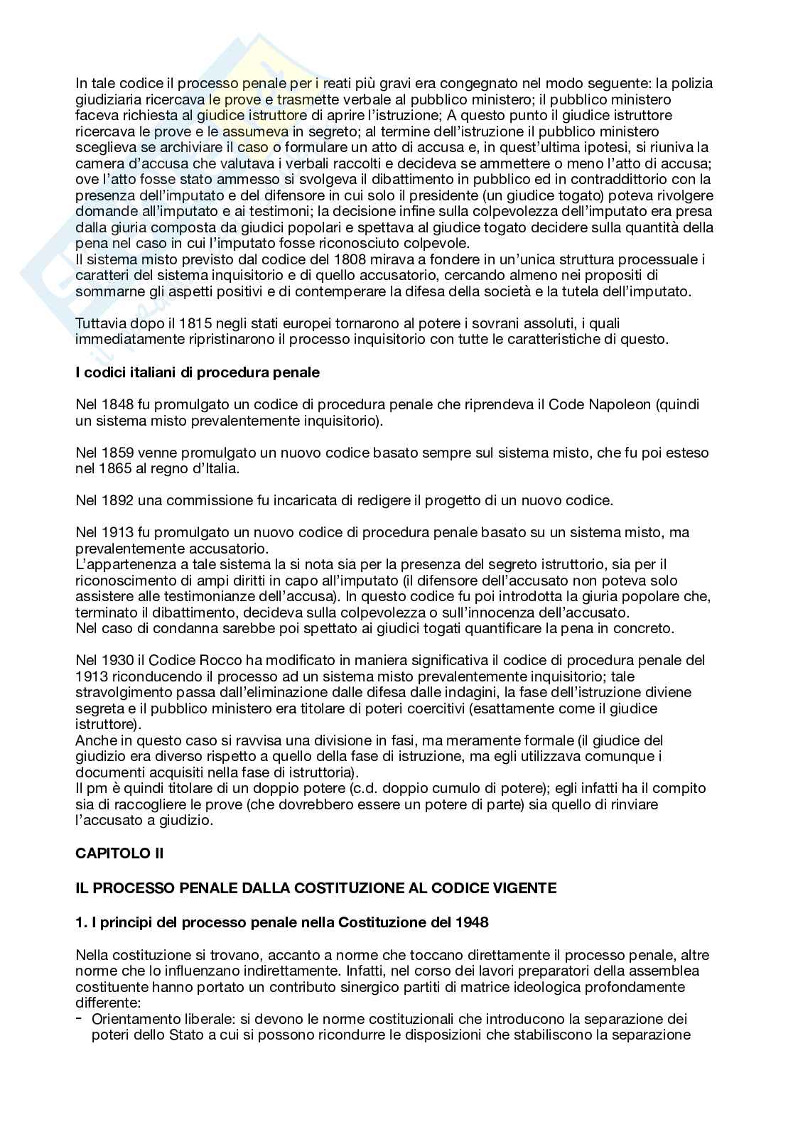 Riassunto esame Diritto processuale penale, Prof. Paoli Paola, libro consigliato Manuale di procedura penale , Paolo Tonini  Pag. 6