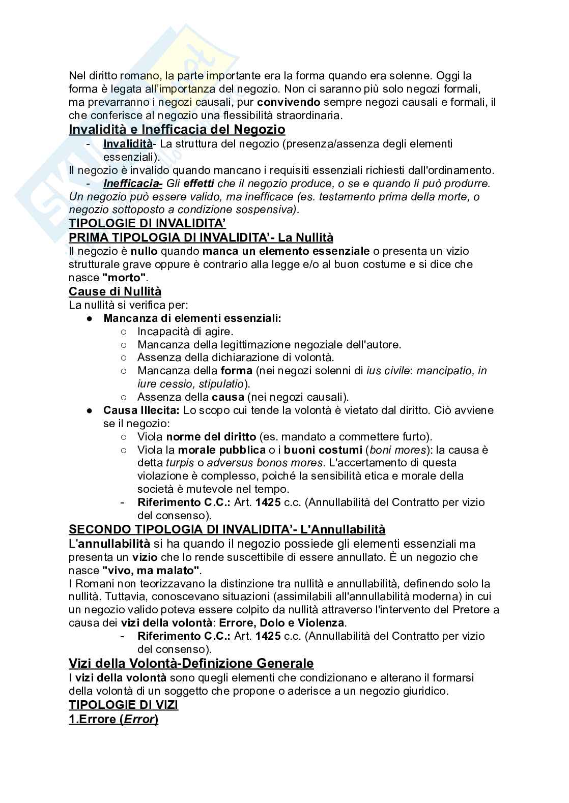 Riassunto esame Diritto romano, Prof. Gianni Santucci, libro consigliato Basi romanistiche di istituti privatistici, Santucci Pag. 26