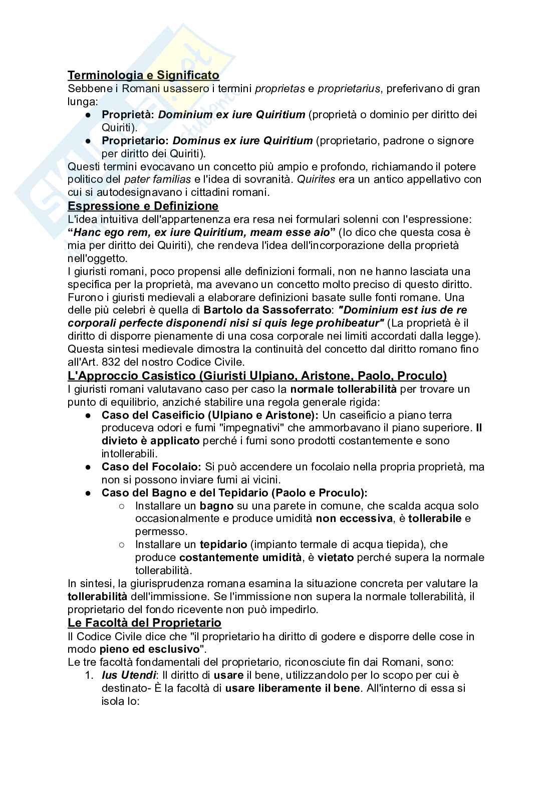 Riassunto esame Diritto romano, Prof. Gianni Santucci, libro consigliato Basi romanistiche di istituti privatistici, Santucci Pag. 41