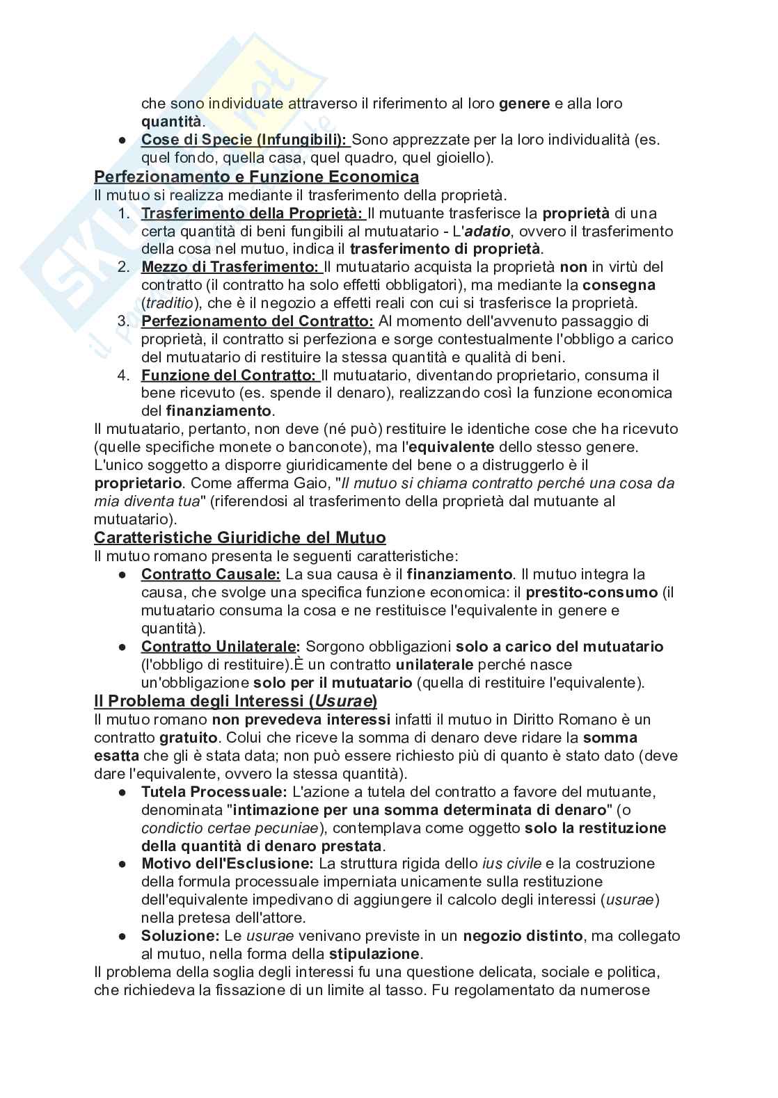 Riassunto esame Diritto romano, Prof. Gianni Santucci, libro consigliato Basi romanistiche di istituti privatistici, Santucci Pag. 86