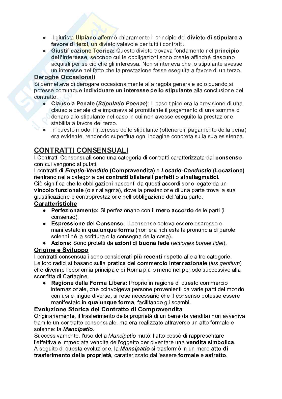 Riassunto esame Diritto romano, Prof. Gianni Santucci, libro consigliato Basi romanistiche di istituti privatistici, Santucci Pag. 91