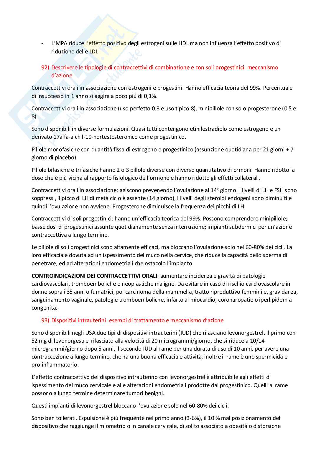 Domande esame scritto di Farmacoterapia 2 Pag. 71