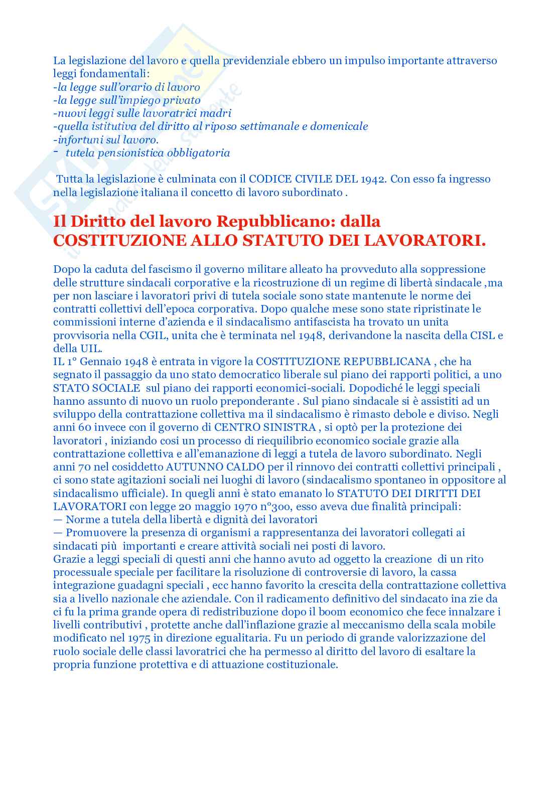 Preparazione esame Diritto sindacale e del lavoro Pag. 6