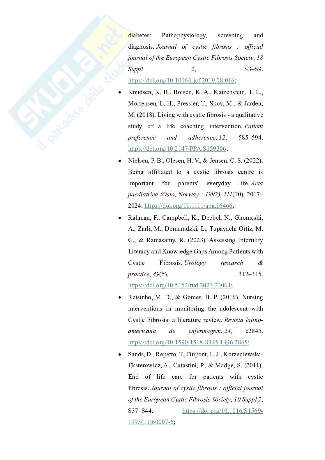 L’infermiere come ponte tra la malattia e il benessere emotivo di pazienti e famiglie nella fibrosi cistica Pag. 36