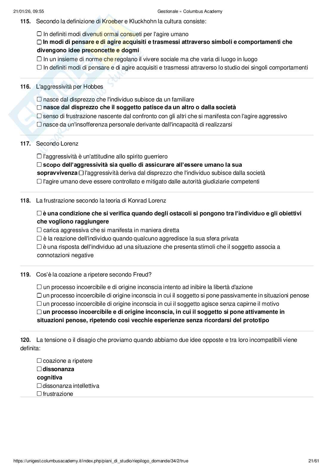 Paniere Criminologia penitenziaria  Pag. 21