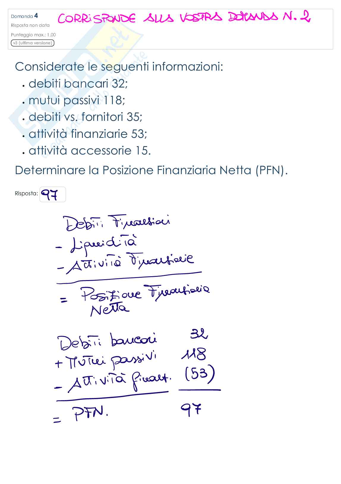 Assignment di Finanza aziendale Pag. 2