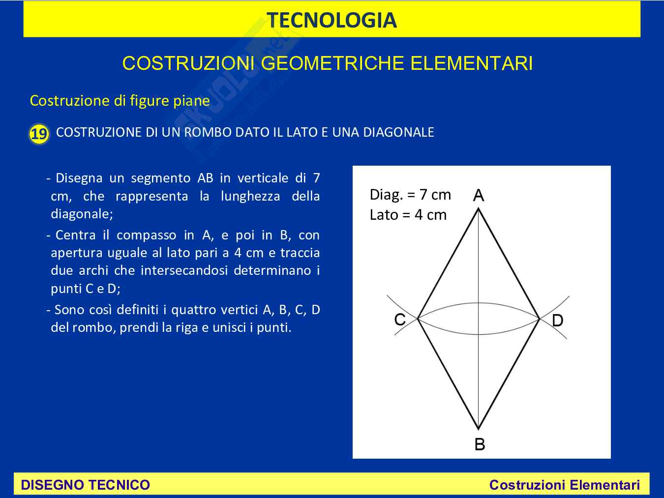 Disegno tecnico - Costruzione quadrilateri Pag. 11