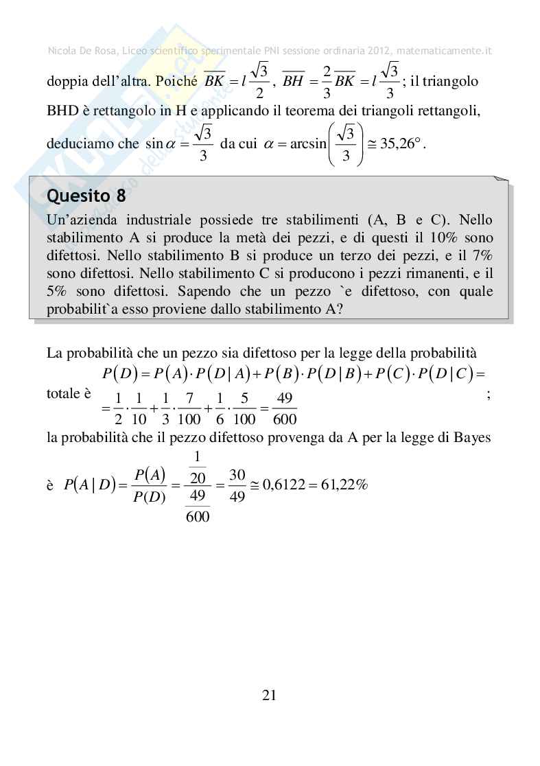 2012 - Liceo scientifico sperimentale PNI, sessione ordinaria Pag. 21