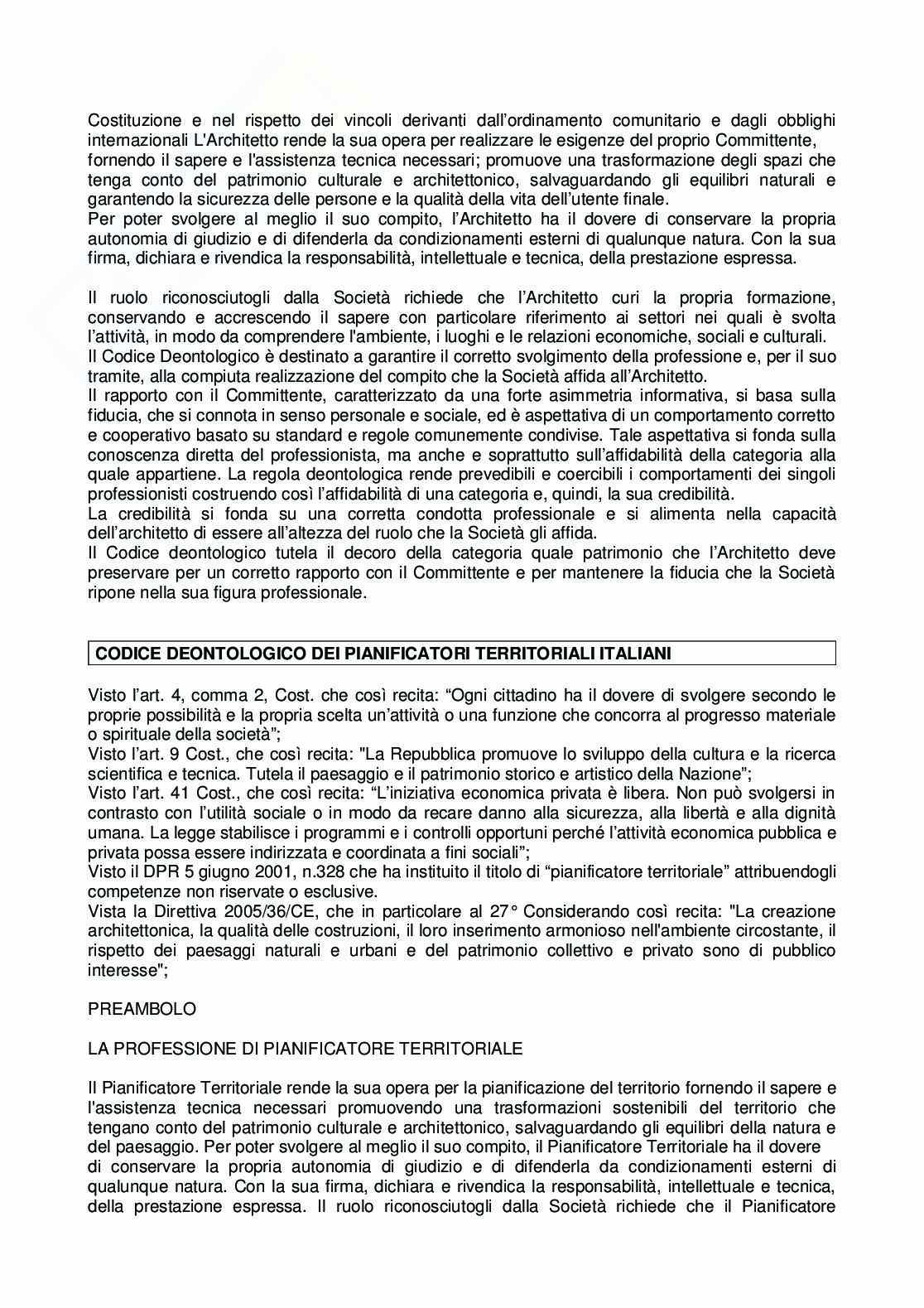 Appunti di Deontologia professionale architetto Pag. 6