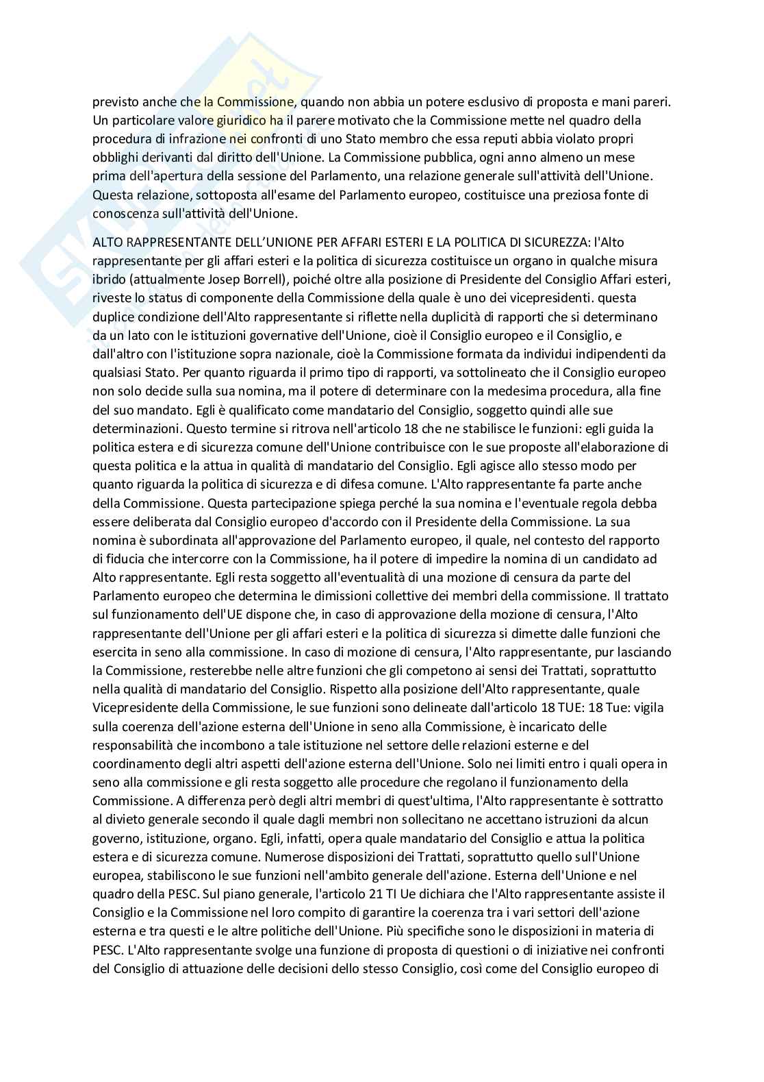 Riassunto esame Diritto dell'unione europea, Prof. Messina Michele, libro consigliato Istituzioni di diritto dell'Unione Europea, Ugo Villani Pag. 81