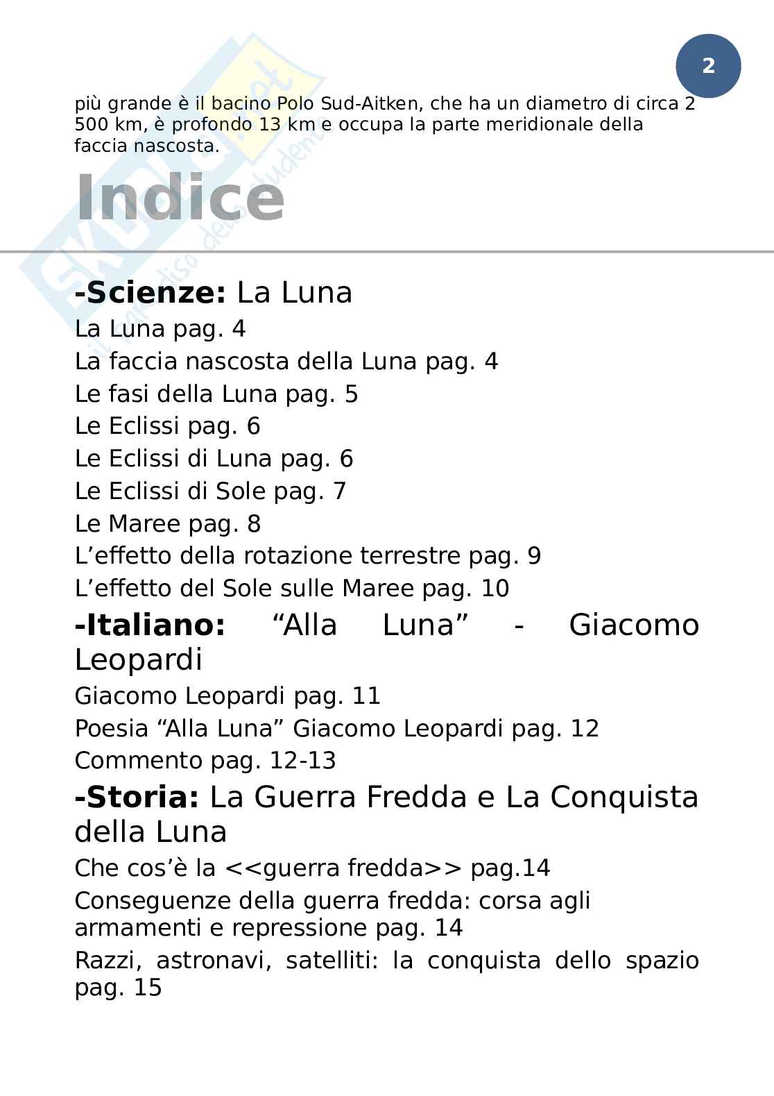 Luna, tesina Pag. 2