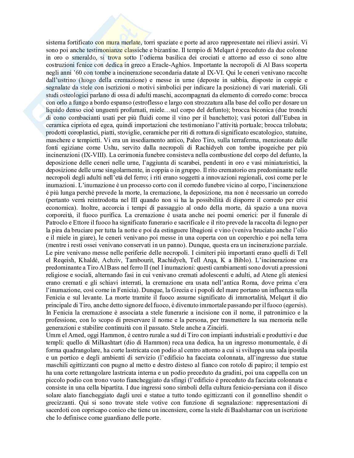 Archeologia del Vicino Oriente Mediterraneo  Pag. 11