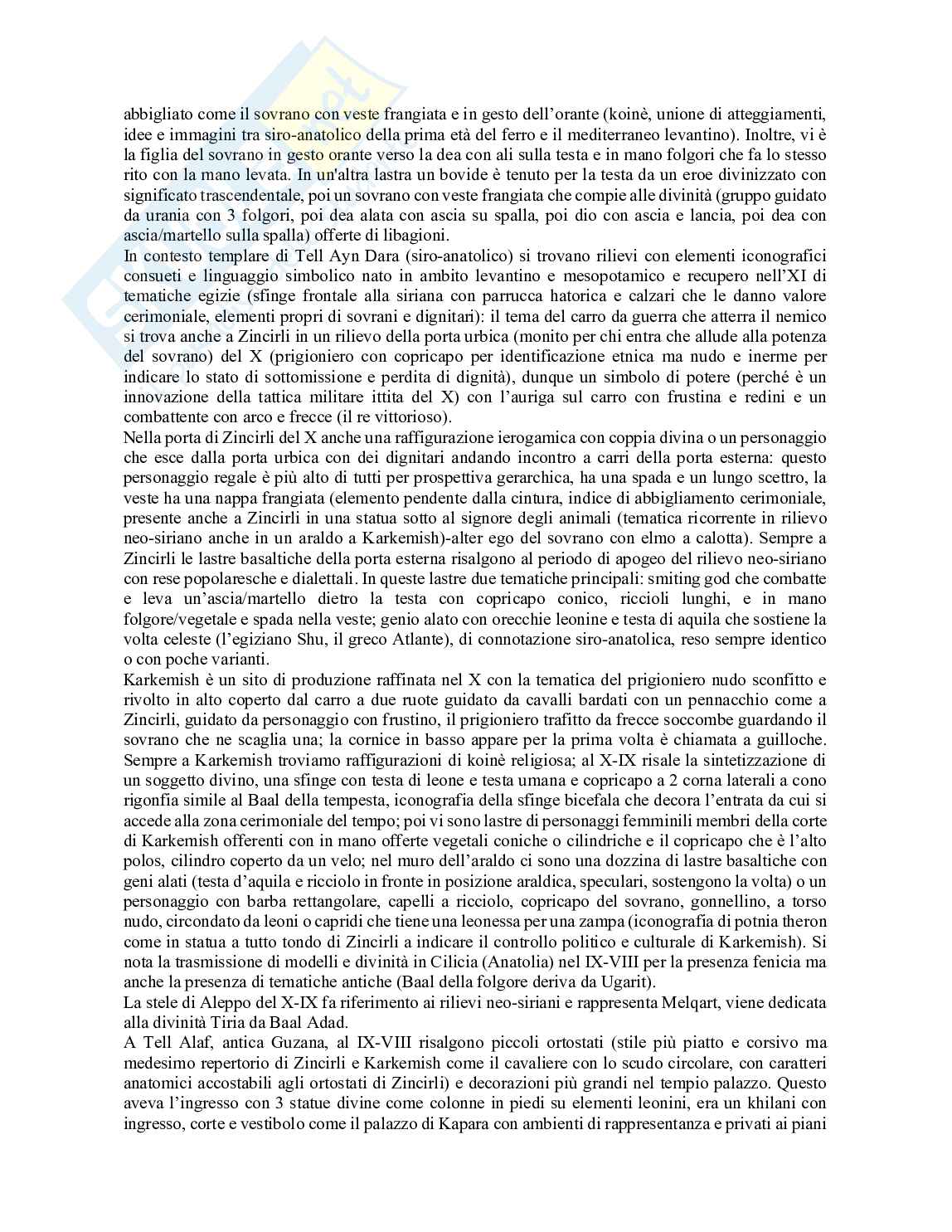 Archeologia del Vicino Oriente Mediterraneo  Pag. 21