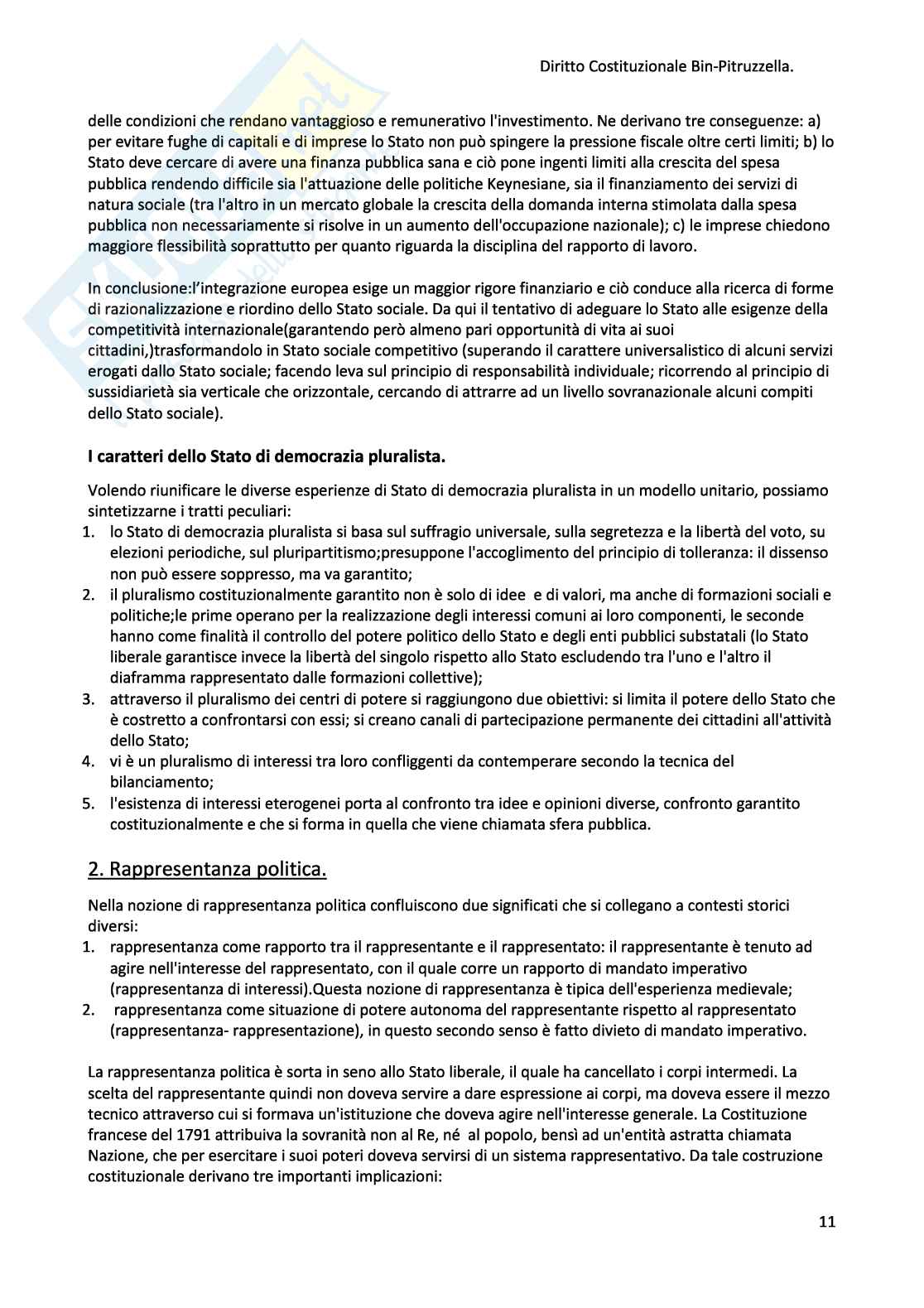 Appunti di Diritto costituzionale Pag. 11