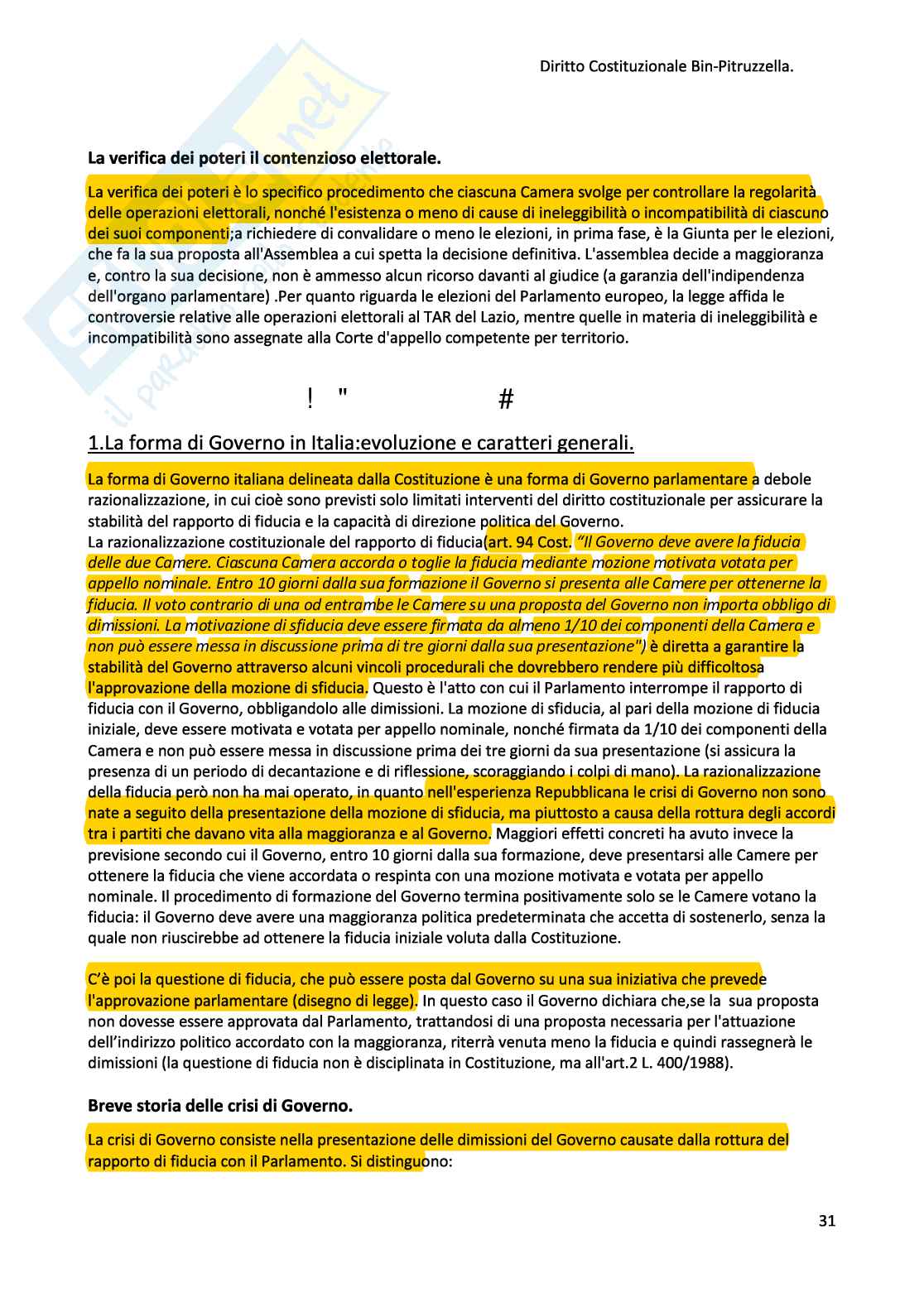 Appunti di Diritto costituzionale Pag. 31