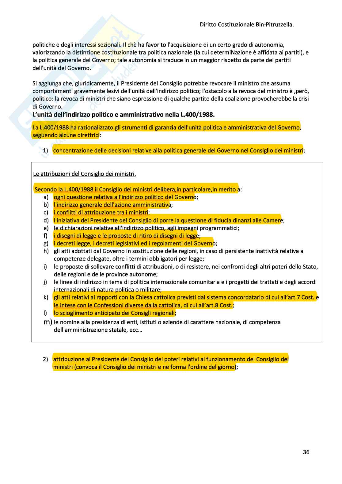 Appunti di Diritto costituzionale Pag. 36