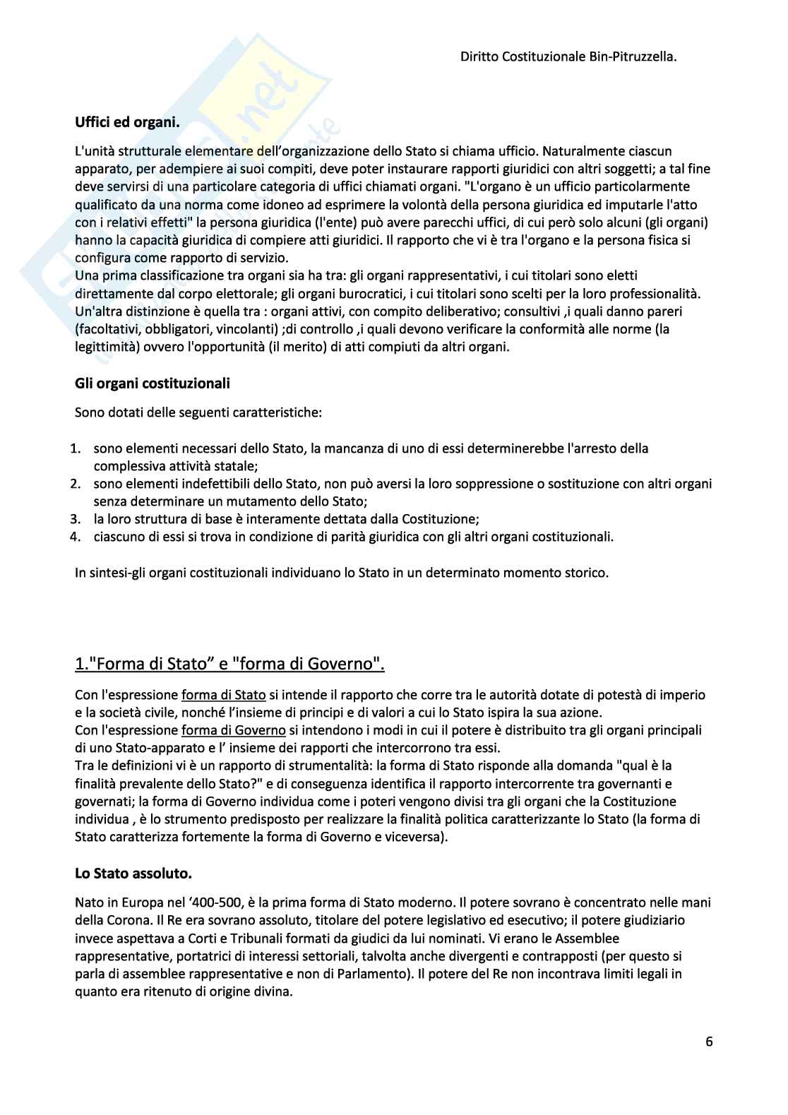 Appunti di Diritto costituzionale Pag. 6