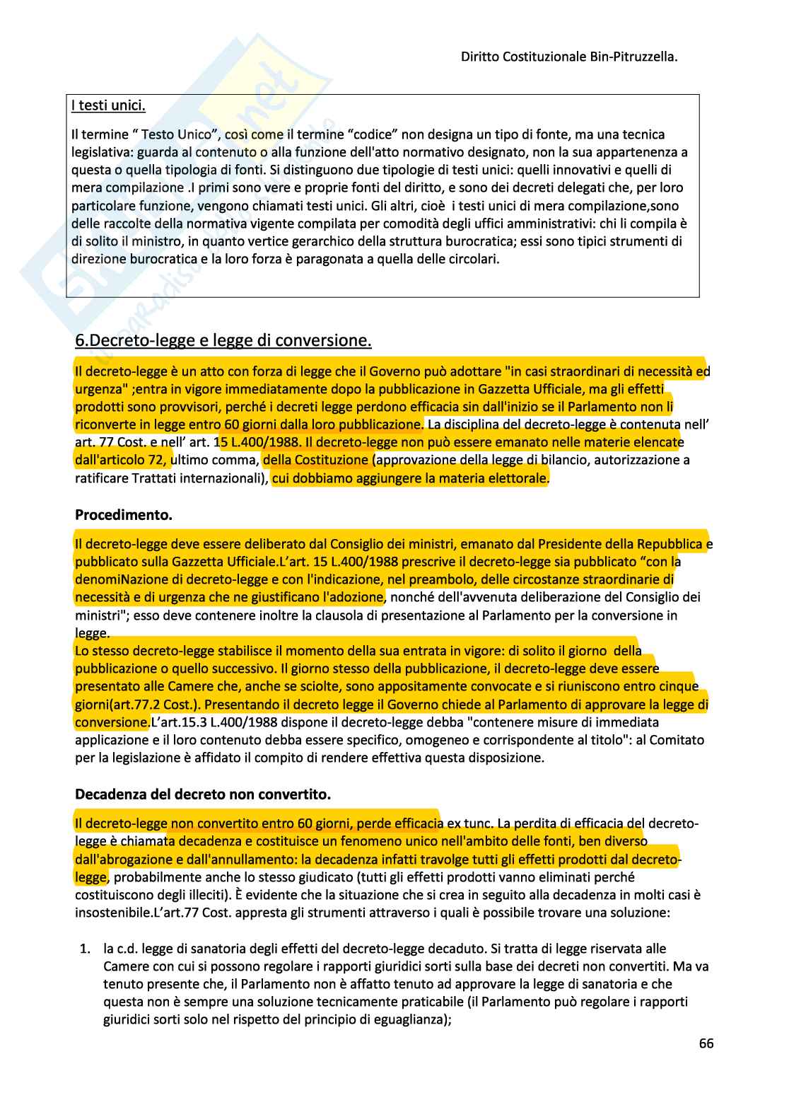 Appunti di Diritto costituzionale Pag. 66