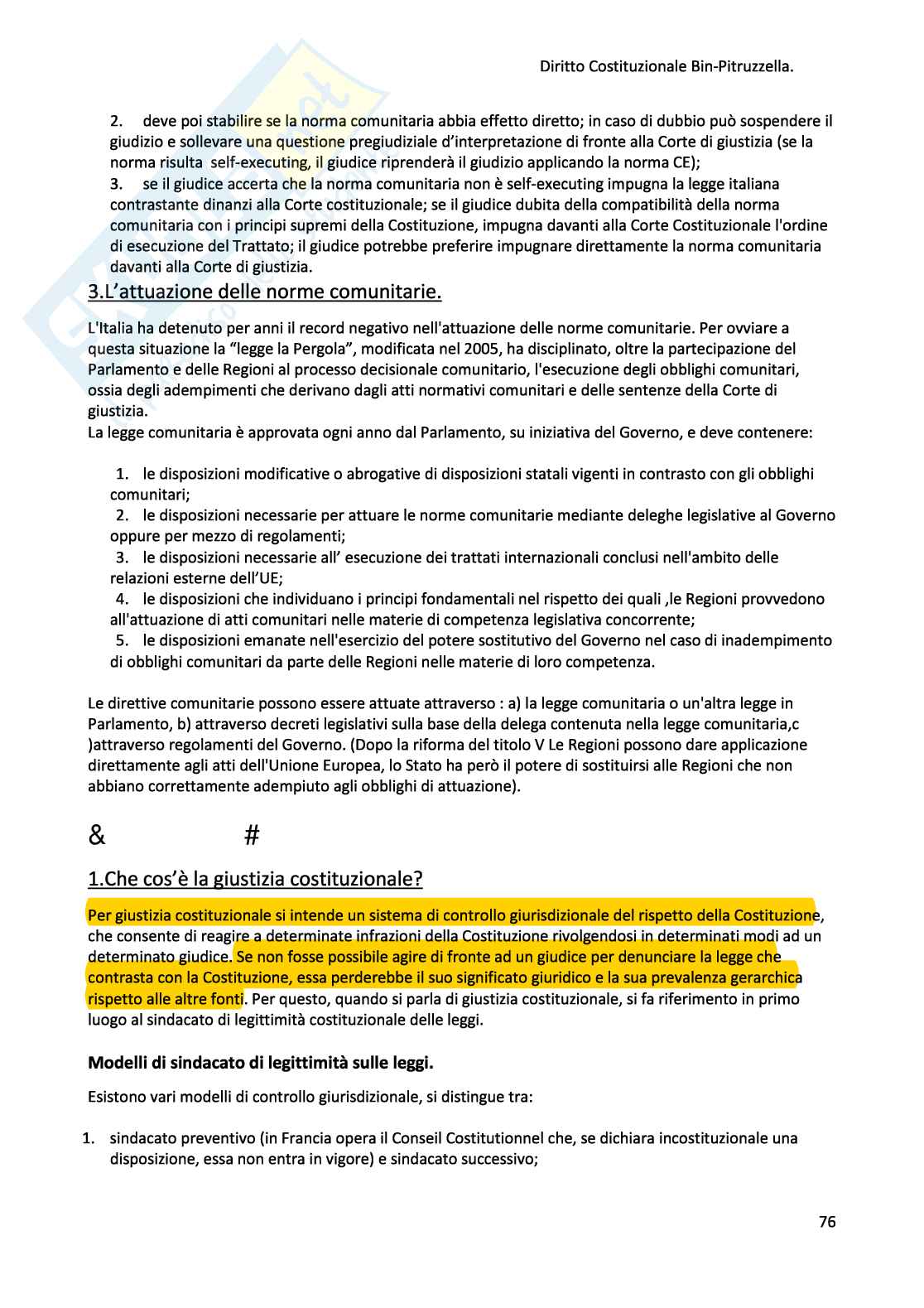 Appunti di Diritto costituzionale Pag. 76